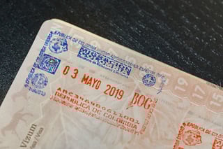 colombian visa passport stamp colombian visa passport stamp