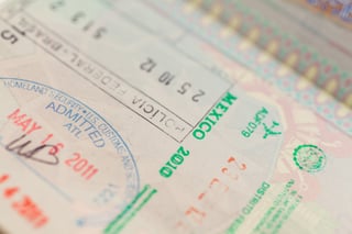 Détail de la page du passeport avec visa d'entrée international Détail de la page du passeport avec visa d'entrée international