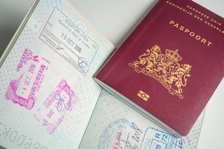 Dutch Passport With Stamps From Diferent Countrys Like Dutch Passport With Stamps From Diferent Countrys Like