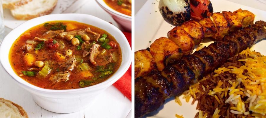 Barbecue azerbaigiano Zuppa di agnello e ceci