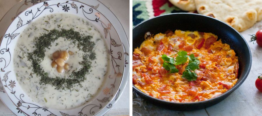 Pomidor Yumurta Dovga Zuppa di yogurt