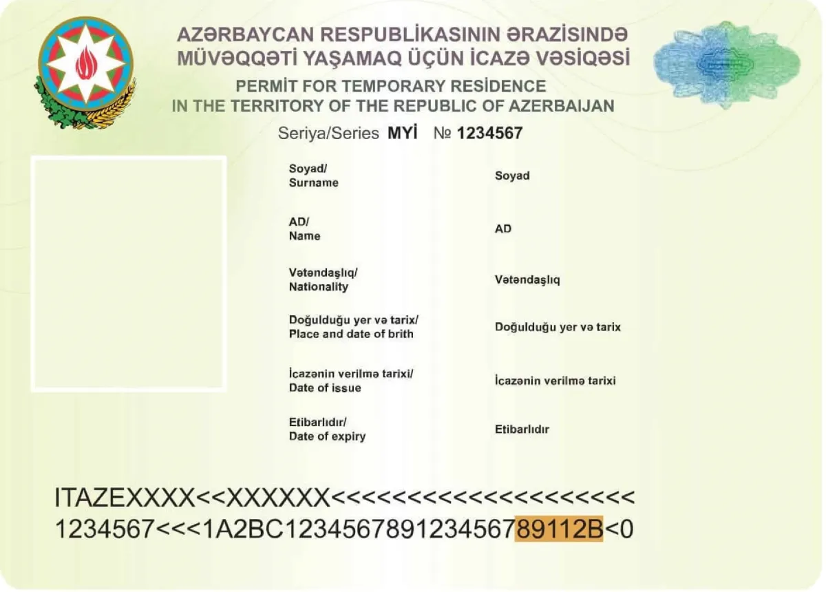 Permiso de residencia en Azerbaiyán